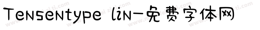 Tensentype lin字体转换